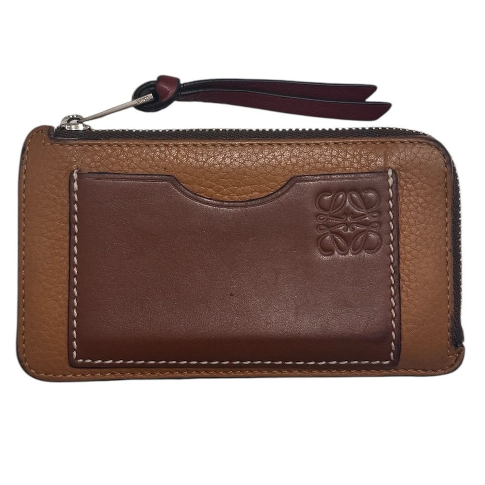 Loewe Two-Tone Leather Coin Card Holder